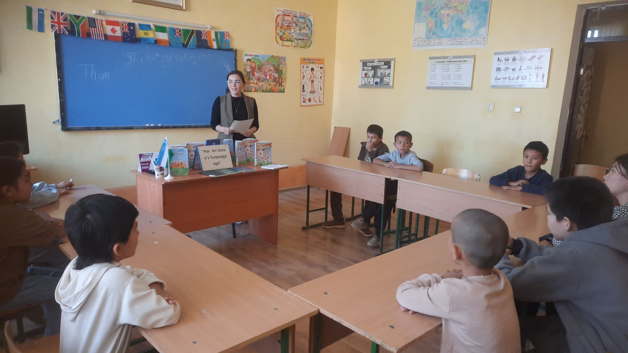 Barkamol avlod bolalar maktabi  hamkorligida ”Har bir bola- o’z huquqiga ega” mavzusida davra suhbat tashkil etildi.